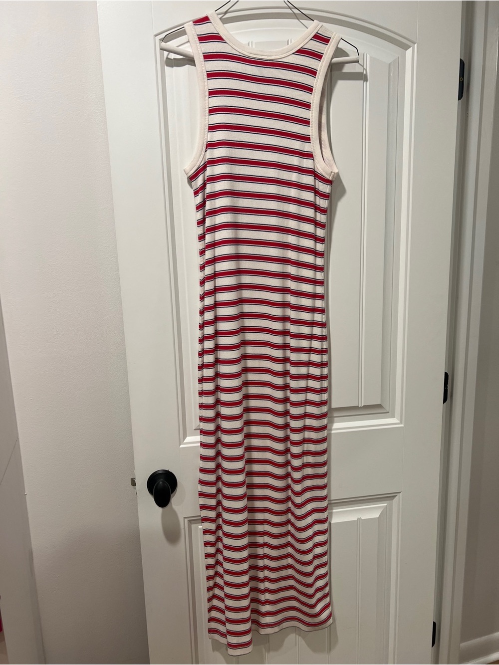 Universal Thread Sleeveless Striped Maxi Dress - Red & Cream size large